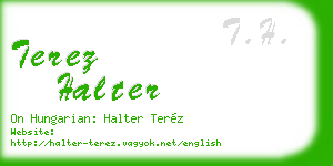 terez halter business card